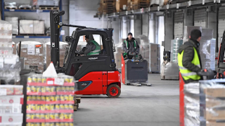 Linde Material Handling E16 elektrikli forklift, Fritz Group ile birlikte çalışıyor