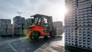 Linde H35 dizel forklift