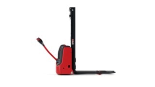 Travel speed is controlled in proportion to the tiller position.