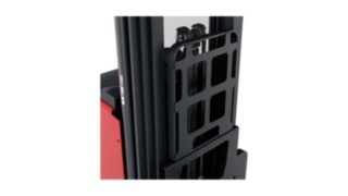 Load backrest provides protection when carrying heavy loads